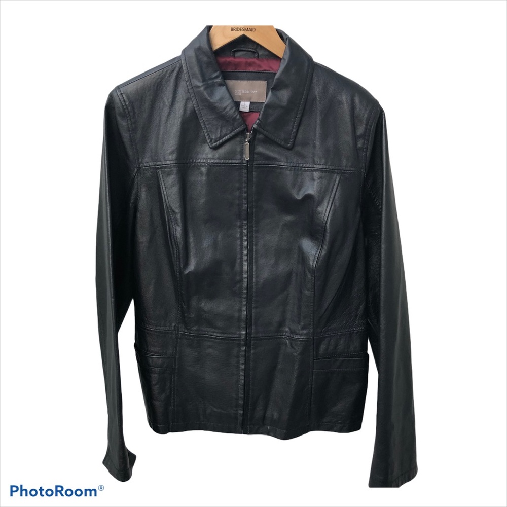 Croft & Barrow Motorcycle 100% Leather Jacket